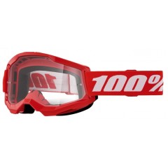 100% STRATA 2 OTROŠKA MOTOKROS PROZORNA OČALA RED